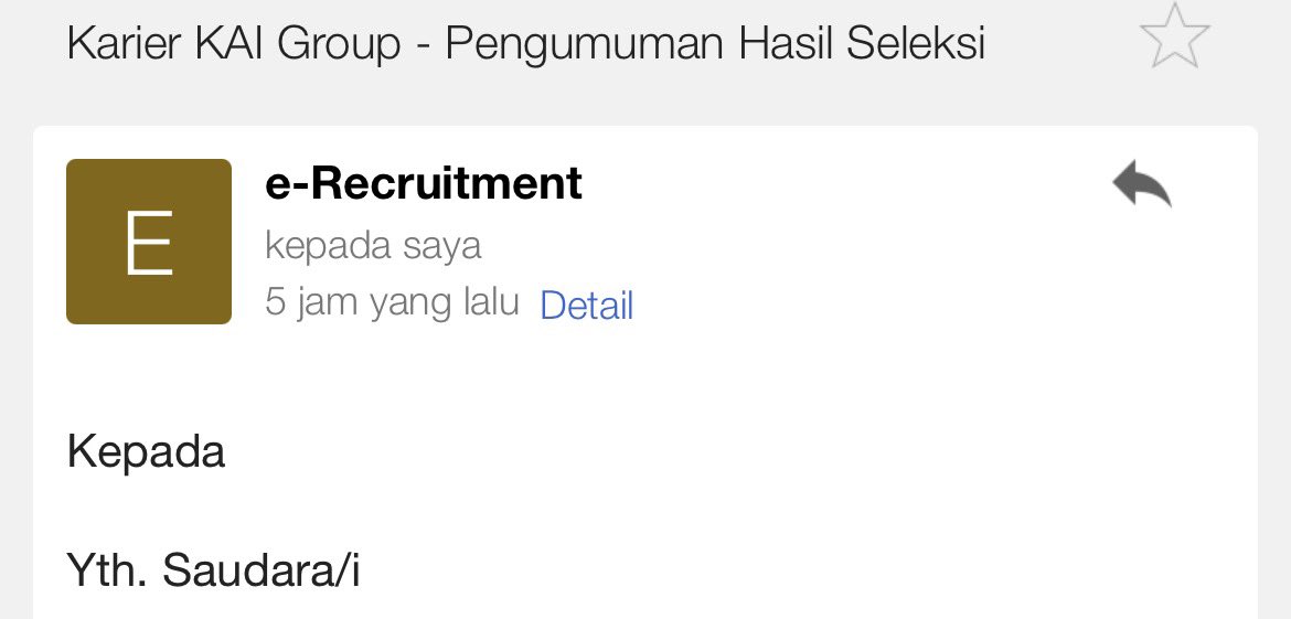 gagiturif's tweet photo. @genzcorporation Versi KAI :

Mohon maaf, kampusmu tidak sesuai yang aku inginkan. kubutuh akreditasi kampus yang bergengsi di Indonesia. 

Apply tiap tahun dengan hasil yang sama, mungkin tidak rezekinya disini kali ya. 

Btw, mending lulusan SMA ya gampang keterima nya ketimbang S1 tapi akre.. https://t.co/ybEI5ZIT53