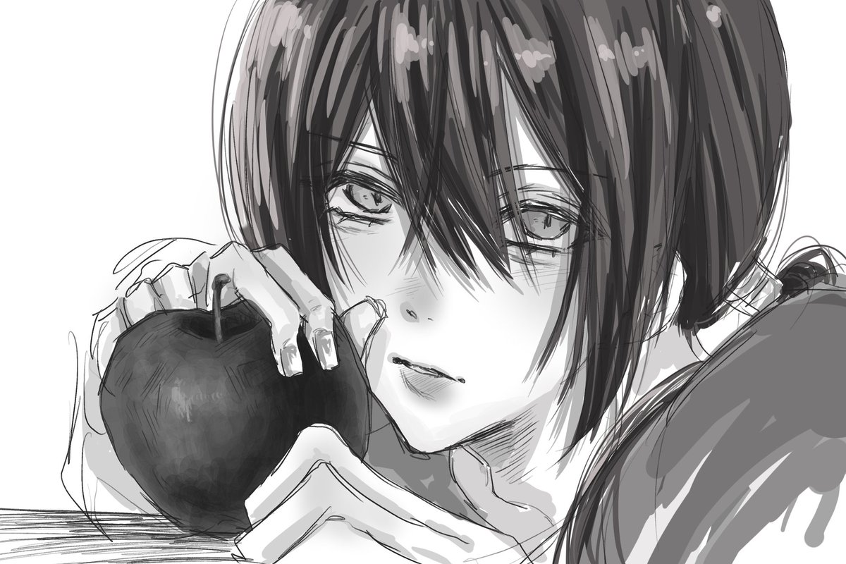 lll__v7's tweet photo. 鉛のような林檎、お一ついかが？
 #Illust https://t.co/qX7TjlP2Fm