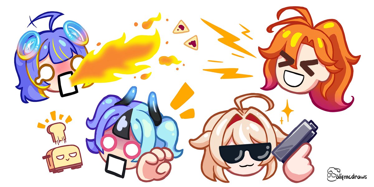 alifmcdraw's tweet photo. congrats for everyone's debut  

#キョーコの押収品 #めら組絵図 #つづり絵お届け #SopiArt https://t.co/VCapgGOiaf