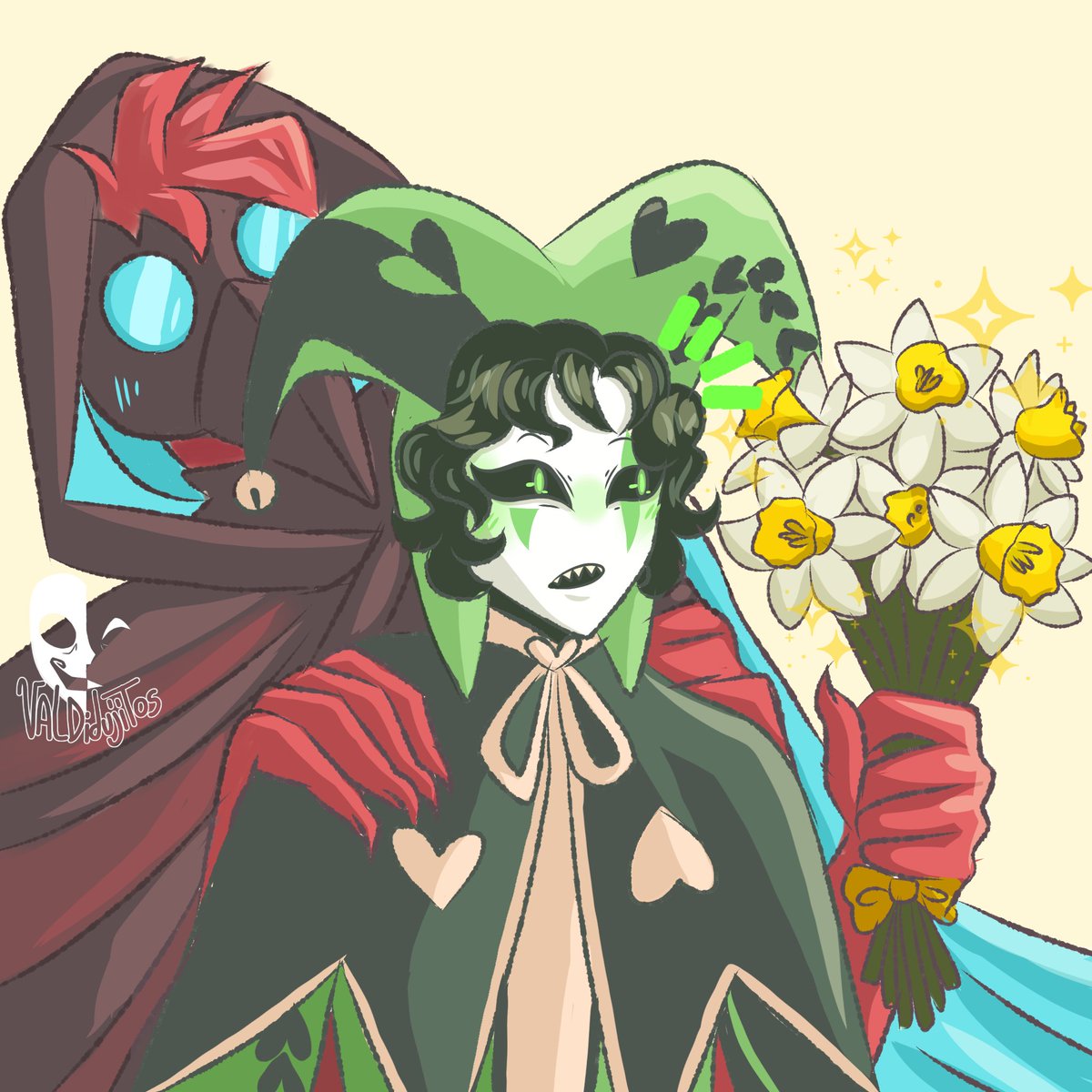 Oxygre6's tweet photo. Wow parece que si les gusto mi dibujo anterior así que les traigo estos también dándole la bienvenida a la primavera con sus flores amarillas el doctor pensó en cada uno y le entrego sus flores jsjs está basado en un rol espero les guste✨🐦

#tfc #thefreakcircus https://t.co/gZnaUYMA2X