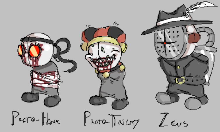 _funyman's tweet photo. @ThatRandomGrunt ooo madness feller. very well, than you shall draw one of these three fuckkers https://t.co/t1xAVuAwDJ