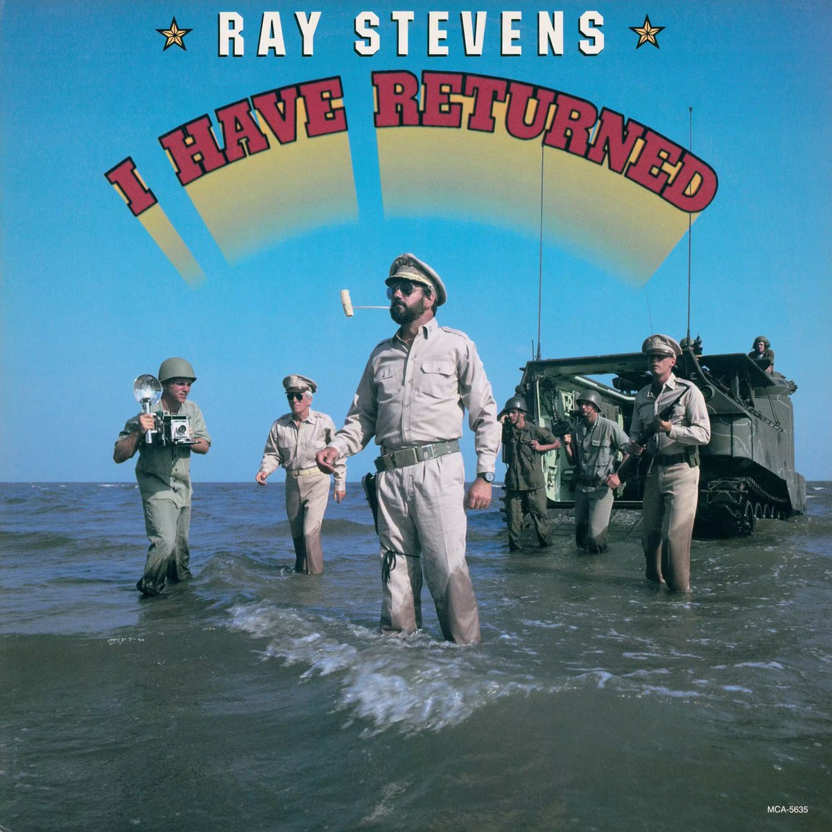 RayStevensMusic's tweet photo. #41stAnniversary The Ray Stevens album "I Have Returned" was released in September 1985! It contains hilarious songs such as "Hugo (The Human Cannonball)", "The Ballad Of The Blue Cyclone", "The Haircut Song", "The Pirate Song", and "Santa Claus Is Watching You". #comedymusic https://t.co/HGS6iFT45s