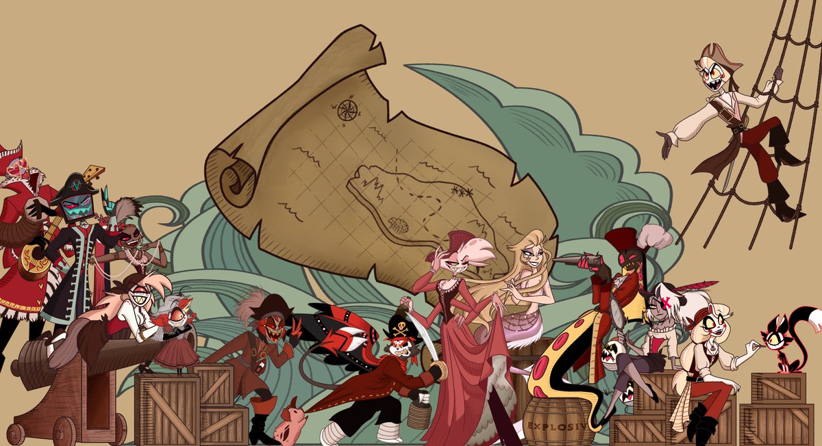 disneydork1928's tweet photo. Wanna get your Hazbin Pirate fix before the merch drop? Head over to my ACGGoods shop to check out my Hazbin Hotel Pirate Collection!

🔽Link below!🔽

https://t.co/jT1rU85qVF

#hazbinhotel #hazbinhotelpirates https://t.co/2tJzcpHeh7