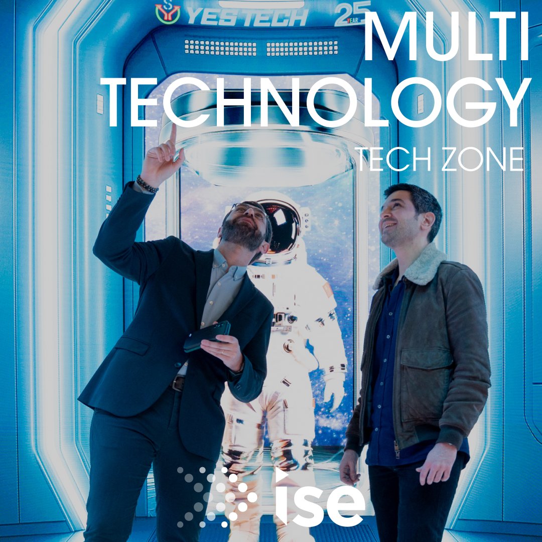ISE_Show's tweet photo. Some of the AV industry's biggest names make their boldest statements here. The Multi-Technology Zone at #ISE2027
Step into an immersive walkway
A drone show sketches a figure in the night sky
Humanoid robots draw a crowd on the show floor
https://t.co/15Z61e9m0x https://t.co/Doa1uDuOy4