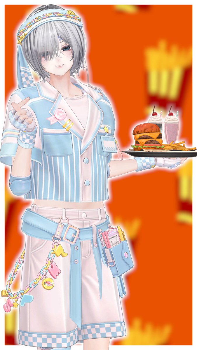 VRCAji's tweet photo. ❤️🍔🍟 https://t.co/Uy2BuQcucf