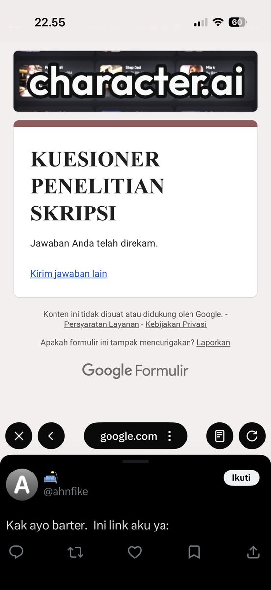 mymetters's tweet photo. @ahnfike ayukk kak, udah aku isi yaa https://t.co/TEY8paOc9T