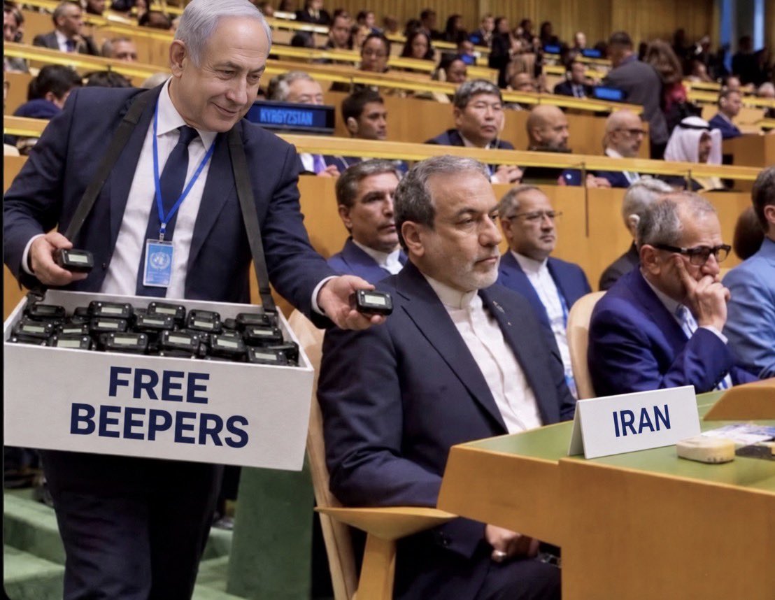 hshLauraJ's tweet photo. Looks like Bibi was busy yesterday at the UN….
🤔🤔 https://t.co/cMVIbquY9a