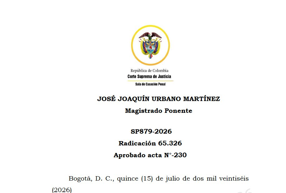 Melovides's tweet photo. Lo vincularon al proceso como coautor, pero no tenía la calidad de servidor público y se determinó que realmente era un interviniente. A causa de esto, dicha modificación tuvo incidencia en la prescripción, por lo que fue decretada. 

Corte Suprema de Justicia. Sala de Casación Penal. Radicado 65326.