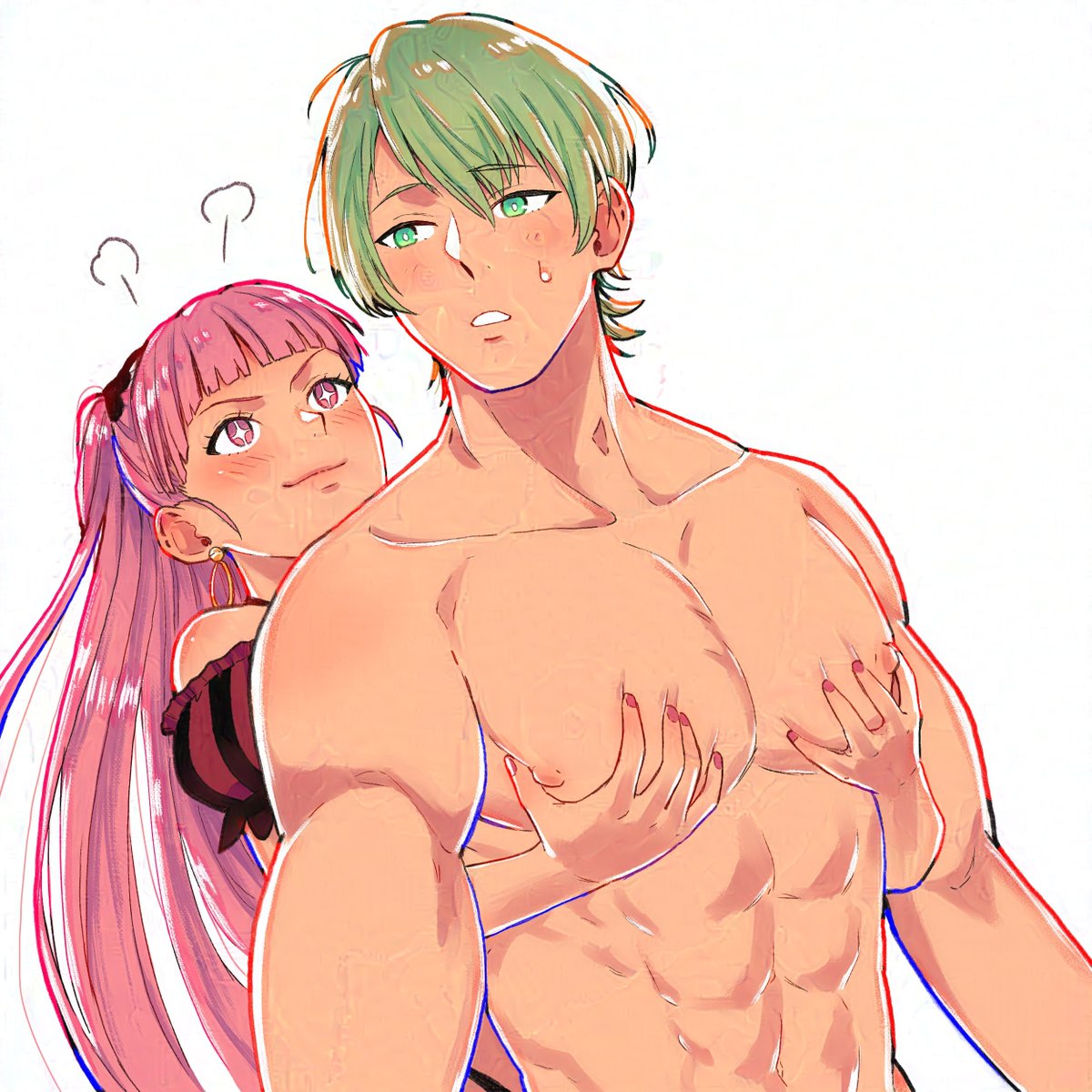 RaeFire76347's tweet photo. See these? They're mine now. I own these pecs and all the rest of your muscles. Mine! No one else is allowed to touch them, just me. https://t.co/ca6SQU3pDQ