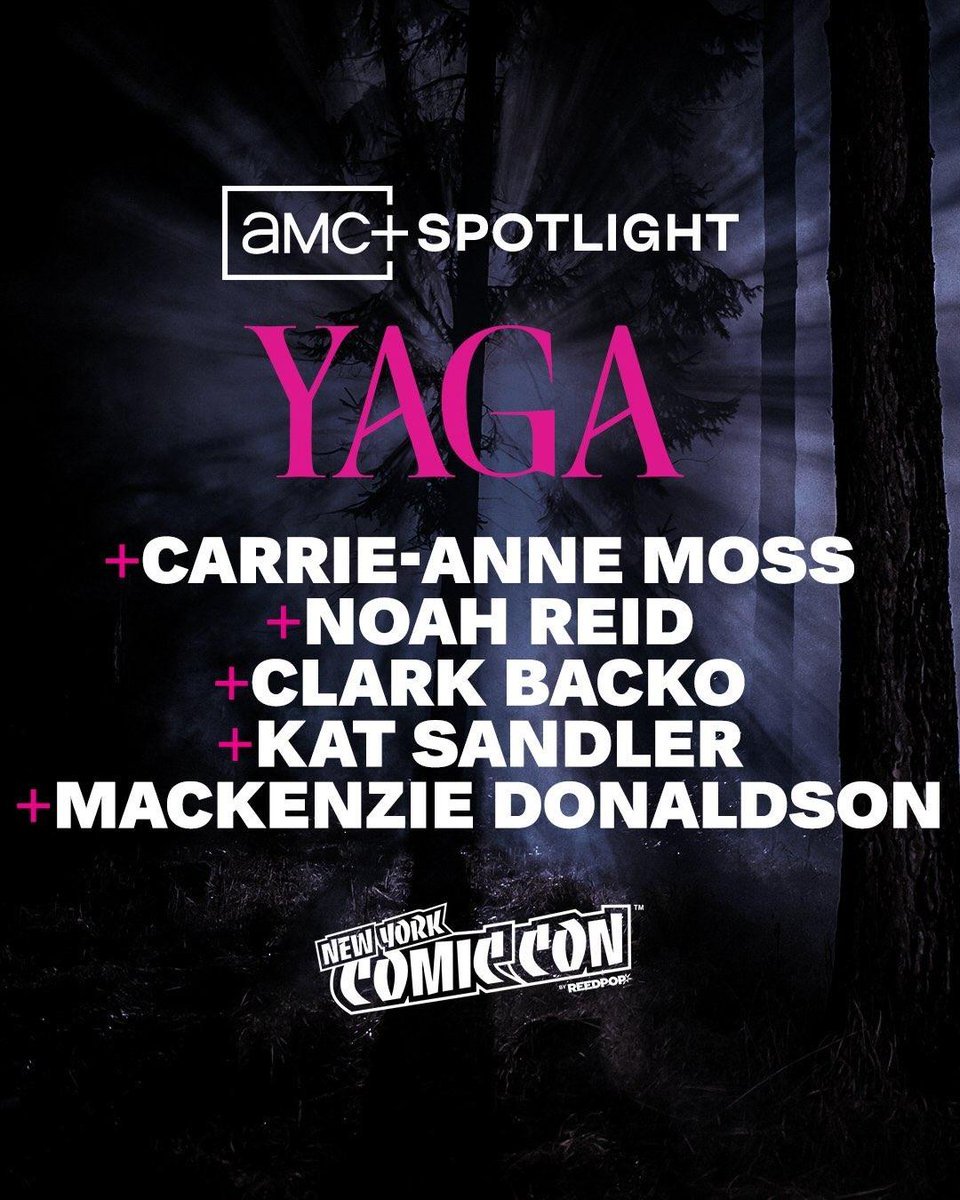 yagaupdates's tweet photo. 📢  Showrunner Kat Sandler, executive producer Mackenzie Donaldson alongside our lovely cast members Carrie Ann-Moss, Noah Reid and Clark Backo will attend New York Comic Con's main stage on October 9th🩷 📢

via: @amcpl https://t.co/JgW6YXZtND