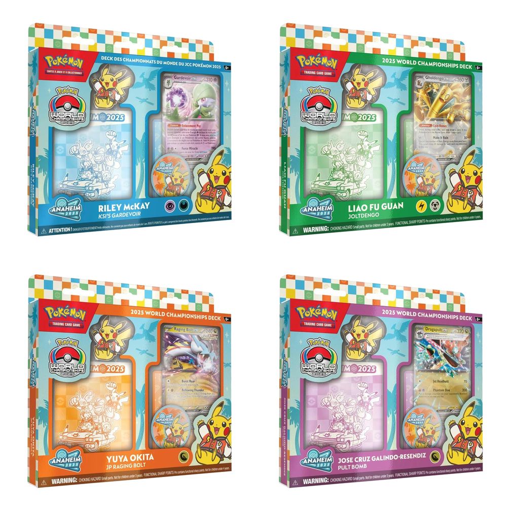 PrixTCG's tweet photo. 🔥 BON PLAN POKÉMON TCG

Deck des Championnats du Monde 2025 – Modèle aléatoire

💶 19,00 € chez Parkage (prix conseillé 25,99 €, -27 %)

🔎 Comparer : https://t.co/aFORLRyzwK

🛒 Voir l’offre : https://t.co/TPPjwaXDwy https://t.co/P2SEeot3po