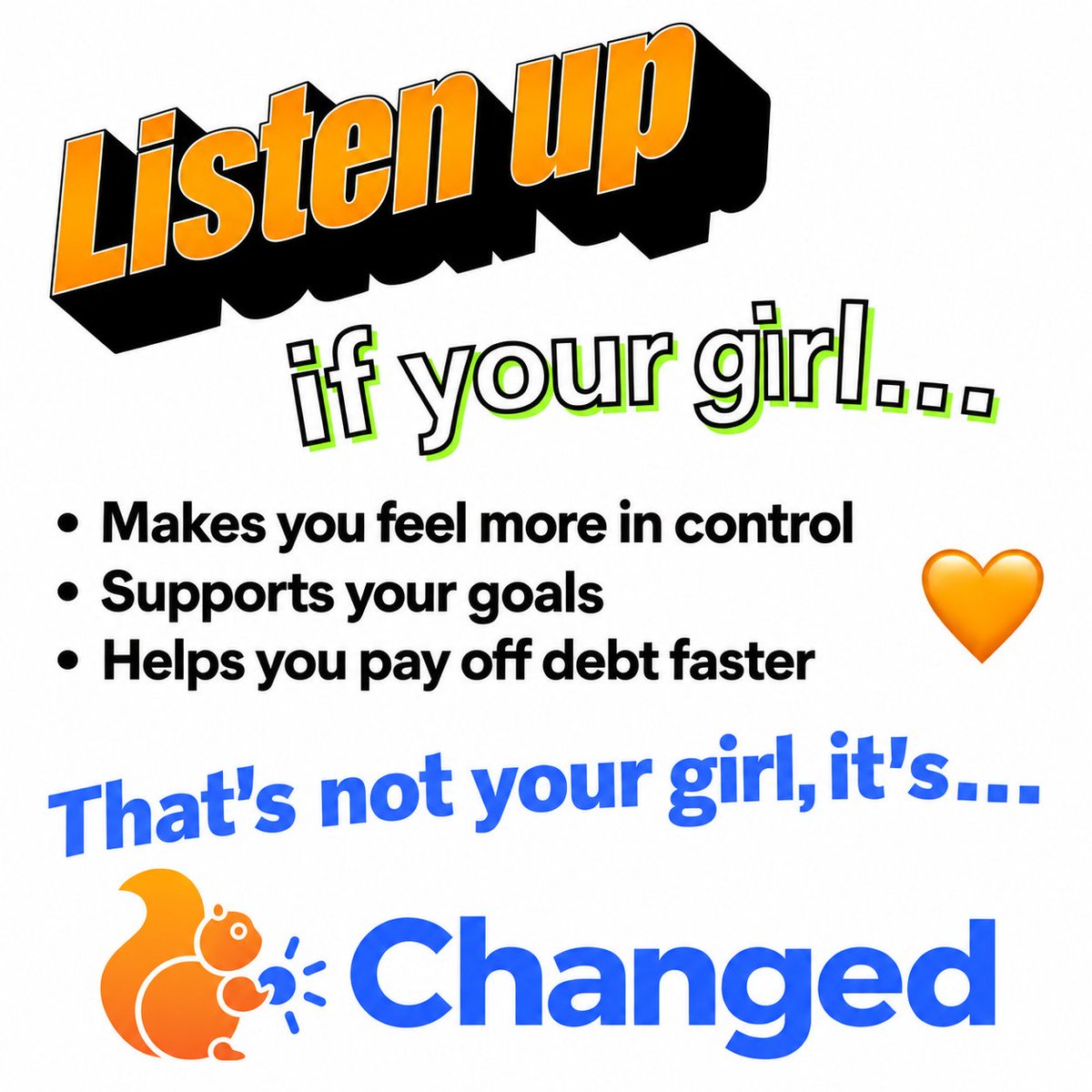 changedapps's tweet photo. hey girl, maybe u dont have a supportive partner but u could have an app that support u in becoming debt free faster. #ChangedApp #GreenFlags #DebtFree https://t.co/NDmsyPTjWX