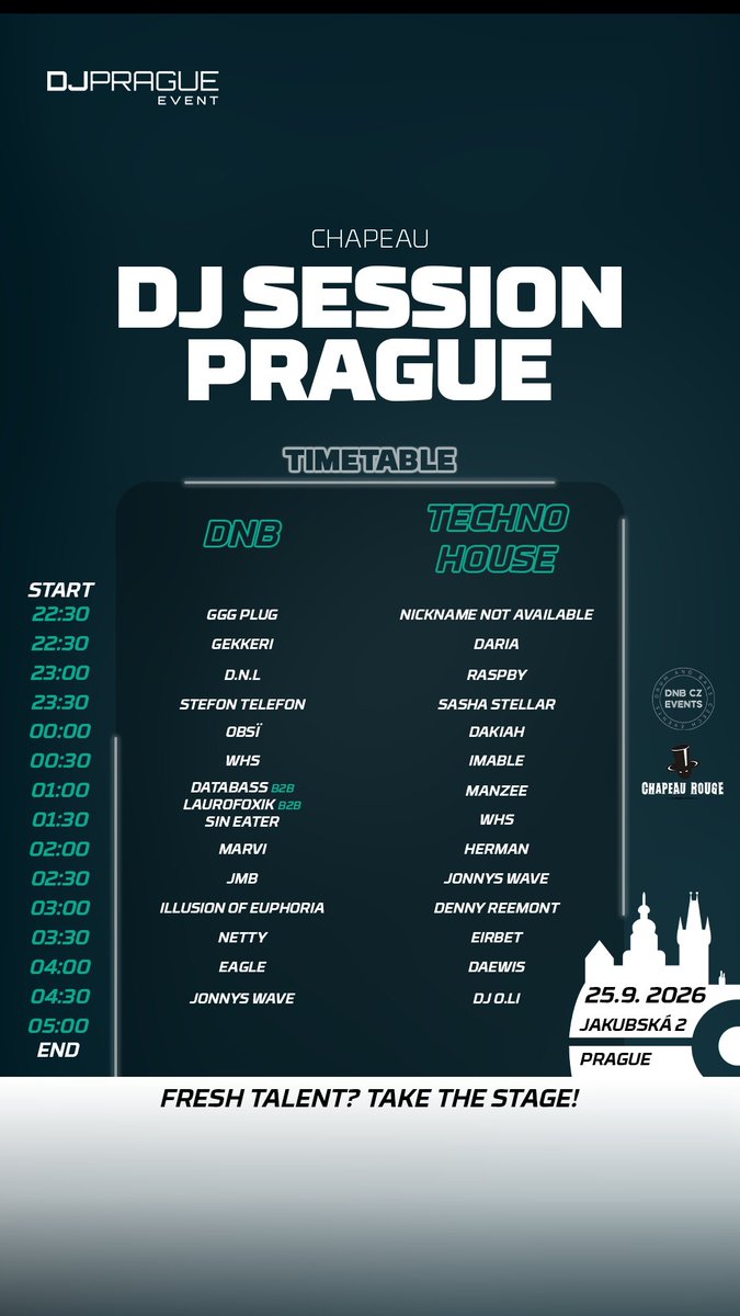 Nickname404Bass's tweet photo. BRINGING MY SOUND TO CHAPEAU ROUGE – 9/25 (FRI) – PRAGUE, CZ – DON'T MISS IT!! 🐉🏰
ALONGSIDE LAUROFOXIK, DATABASS, GEKKERI & other artists
IF UR SCARED, STAY THE F*CK HOME! 🕸️⛓️
#undergroundmusic #electronicmusic #basshead #internetmusic #darksouls https://t.co/rPCDgrGNpJ