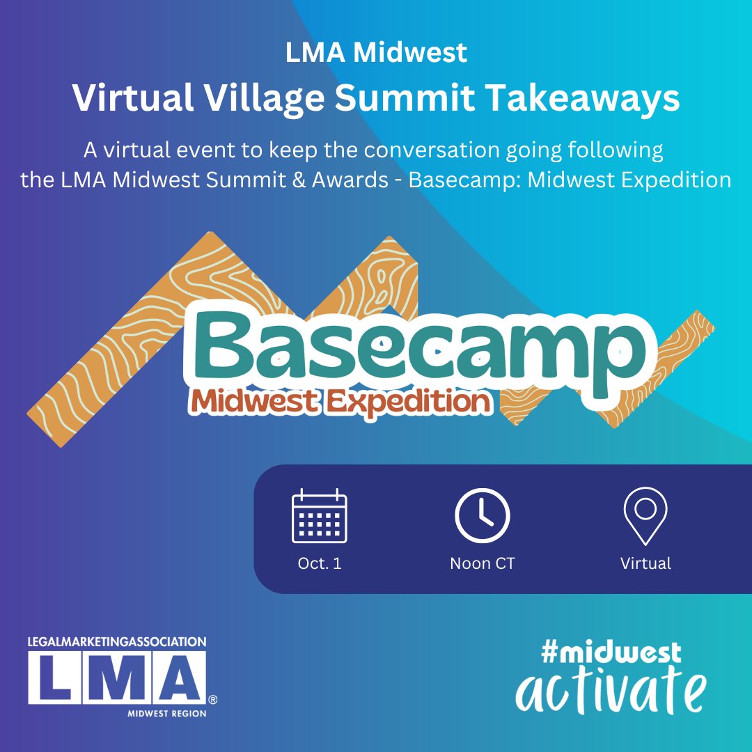 LMAMidwest's tweet photo. The Summit may be over, but the conversation continues! 🧭 Join LMA Midwest’s Virtual Village to share your biggest takeaways and discuss how to put them into practice.

📅 Oct. 1 | Noon–1 p.m. CT

 https://t.co/pWclWUPWK4

#LMAMidwest #MidwestActivate https://t.co/wEuFNfkECn