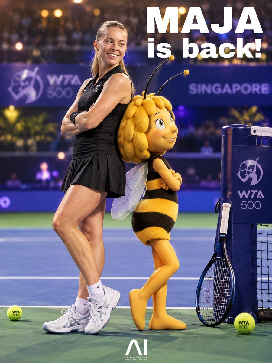 Absence2K's tweet photo. Maja is BACK!!!✊️🔥✌️ #majachwalinska #maja #wta https://t.co/mgPe2PWPRs