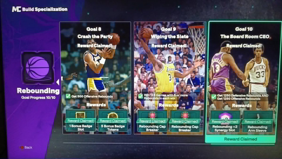 2K_Grinders_Inc's tweet photo. Rebounding Specialization Goals 8-10 Completed For @Slump__v . Thank you for choosing to work with us again!
#NBA2K27 #2KCommunity #2KComp https://t.co/HqZDkaiyqh