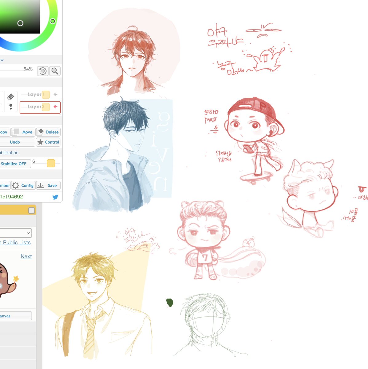 furcy_sannoh's tweet photo. 농구  야구 보면서 슬덩이랑 기븐 그리기 https://t.co/7scyBzH6vg