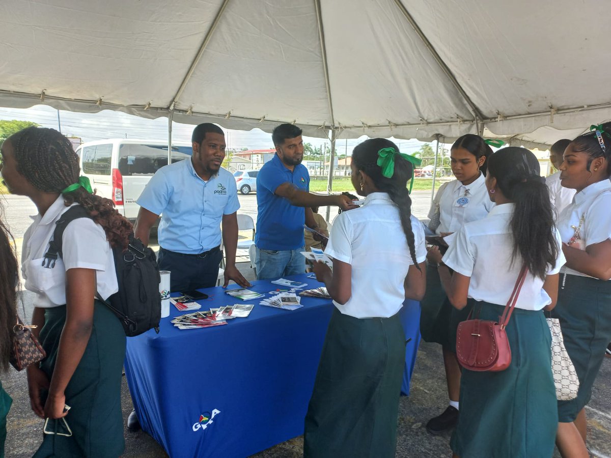 GRAupdates's tweet photo. The GRA participated in the Region Three Department of Education’s Annual Career Fair, held on September 24, 2026, at the National Track and Field Centre, Leonora.
#GRA https://t.co/1vNm46kvx7