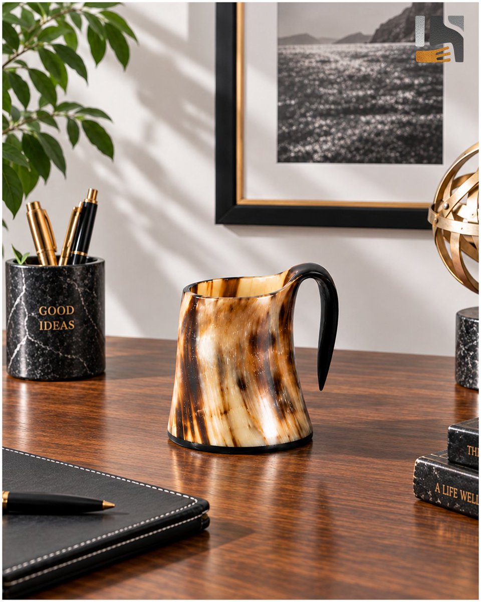 HandicraftsHom's tweet photo. You don't get to pick which one you get.

Each mug is cut from one piece of natural horn, and horn doesn't repeat itself.

We shape it and polish it. We don't colour it.

https://t.co/EdfIZPgLq1 https://t.co/XgksmiUF4D