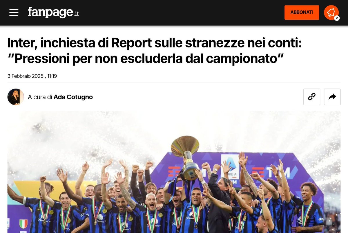 Scoresa11's tweet photo. 📢📢 L'@Inter e gli #interisti bramano la @ChampionsLeague di cartone sporco di 💩...
Magari l' @UEFA andrà ad indagare sui conti della società in quell'anno, decidendo di assegnarla alla terza classificata...🤣🤡
🫵🏻 Il @ManCity di certo non
l'ha vinta imbrogliando...
#frodesportiva #Champions #Doppiacurva #arbitropoli #Report #mafia #ndranghetinter #BInter