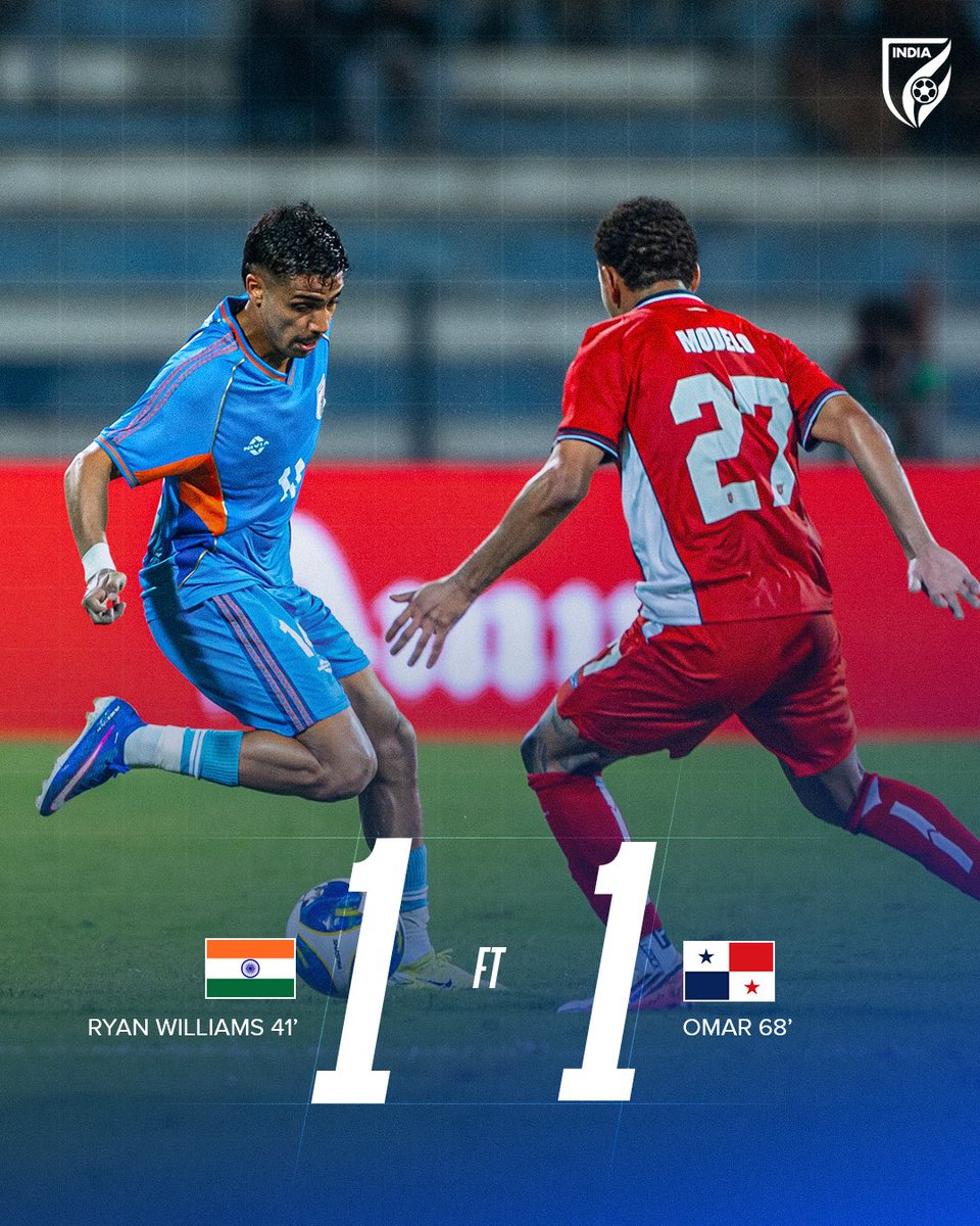 IndianFootball's tweet photo. Honours even at Kanteerava. 🇮🇳🇵🇦

#INDPAN #BlueTigers #IndianFootball https://t.co/MLvG94FqdJ