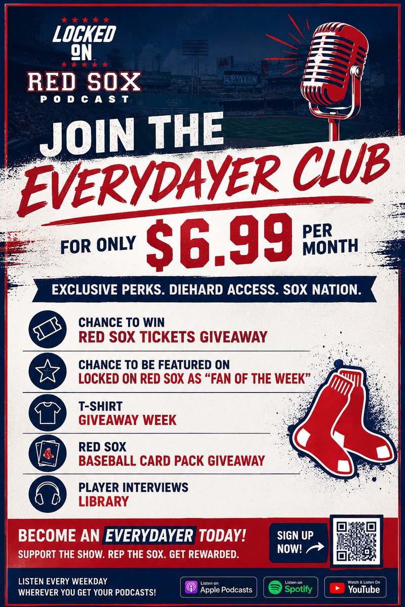 gabbymaljanian's tweet photo. Congratulations to @tbryantmusic for winning this ticket giveaway! The weather of course got in the way and created chaos with this series, but be sure to subscribe to the Locked On Red Sox Everydayer Club to be automatically entered into the drawing for the next ticket giveaway! https://t.co/wRhtU4zg6O