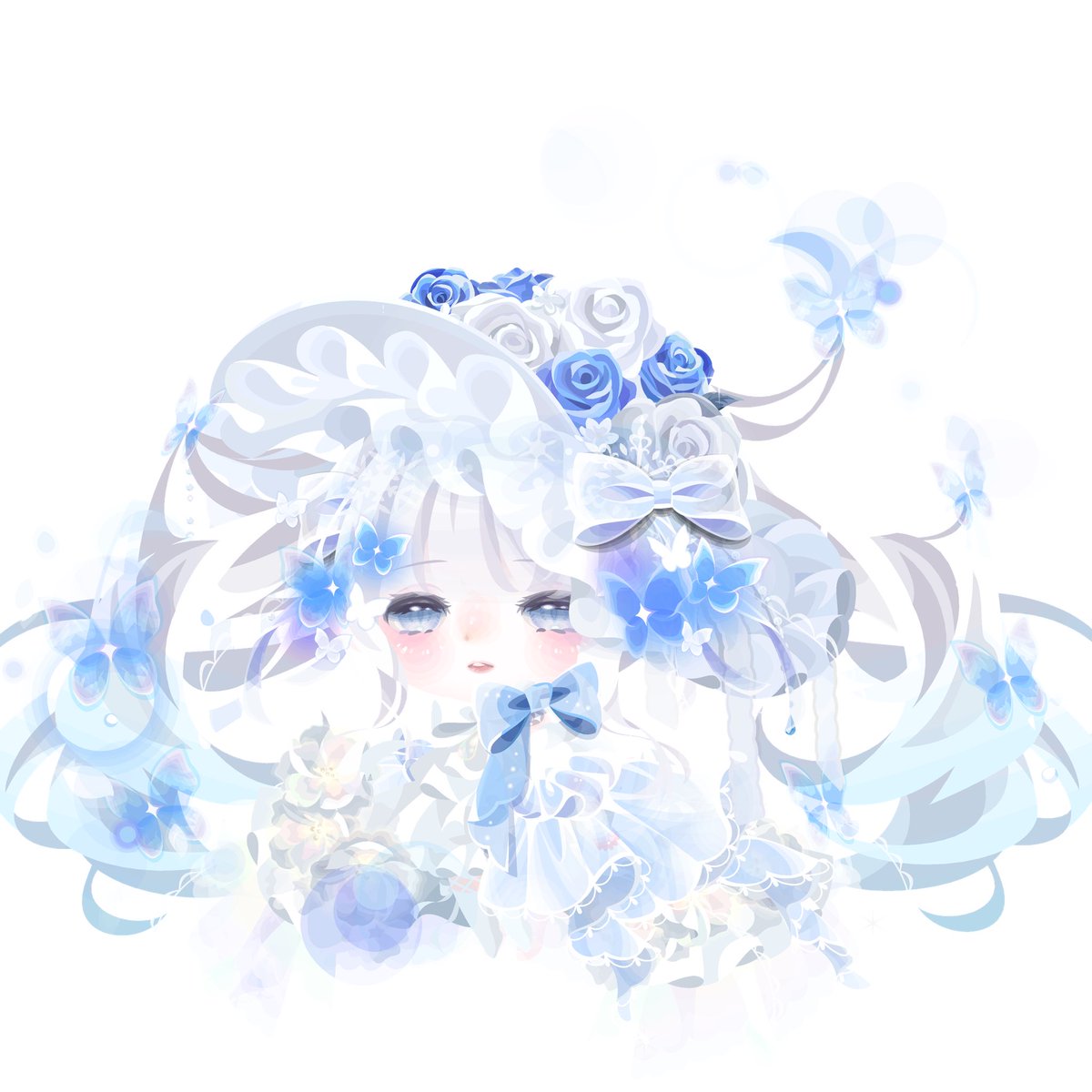 batttenn3's tweet photo. 福袋のお礼に素敵なお帽子頂いたのでコーデ🦋

 #ポケコロ https://t.co/AIXk7UYRER