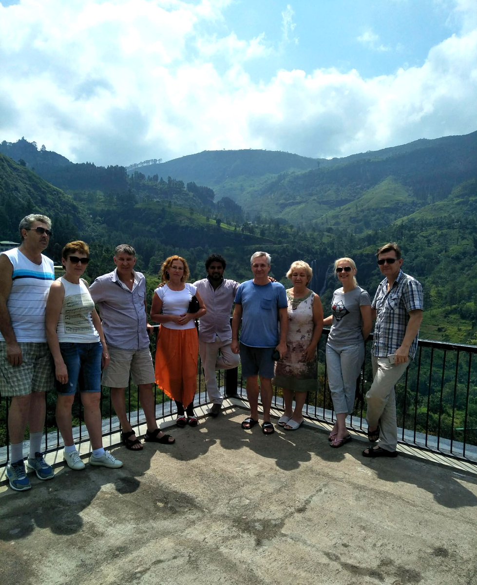 NeryLingeftd's tweet photo. Beautiful day at Ramboda Falls with wonderful guests. Tea-covered mountains, cascading water, and happy smiles—this is why I love guiding in Sri Lanka. Every tour brings new friends and unforgettable memories. https://t.co/IHu2QkRpTj
