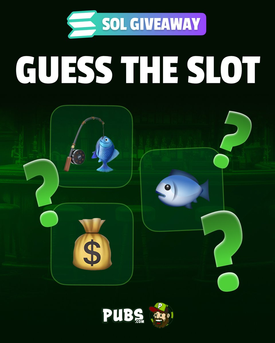pubscasino's tweet photo. 🚨 SOLANA GIVEAWAY 🚨

We're giving away 1 $SOL everyday until the end of September! 🔥

Today's entry:
Guess the slot from the emojis, reply with your pick below ⬇️
Like and repost this post 🔁❤️
Follow us 👤

One random winner announced Monday! https://t.co/lcv62oFzDg