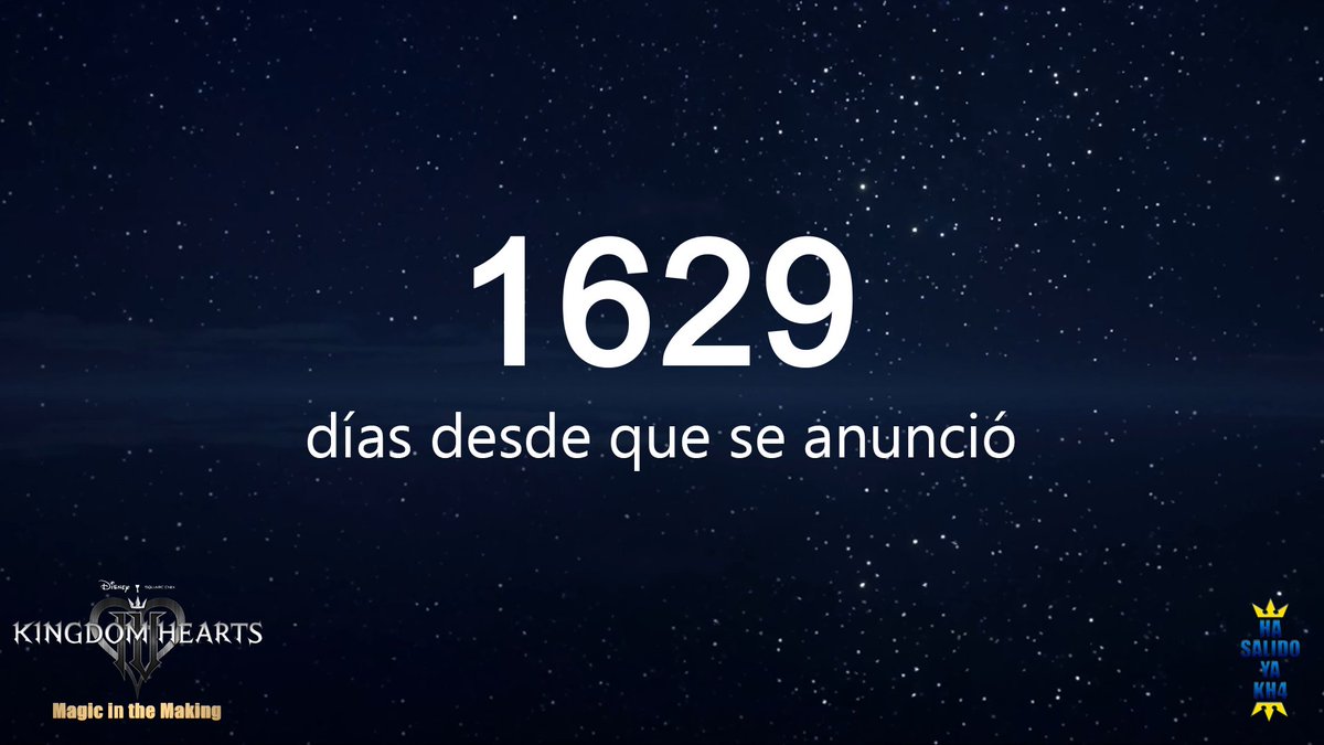 HaSalidoYaKH4's tweet photo. Han pasado 1629 días desde que se anunció KH4 en el evento del 20º aniversario. Aún no ha salido.
Han pasado 499 días desde que se anunció la cancelación de Missing Link.
#KingdomHearts4 #KH4 #KHIV #KingdomHearts https://t.co/tzdwDkJYsY