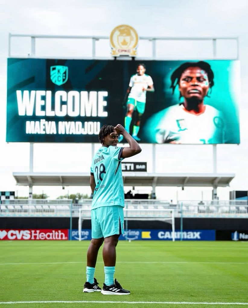 MCFoot237's tweet photo. 🚨 OFFICIEL - La championne d’Afrique Maeva Nyadjou est officiellement joueuse de la franchise américaine DE NWSL, Kansas City. 🦁🇨🇲

@mc_foot_237 https://t.co/5jdpgKZZ8b