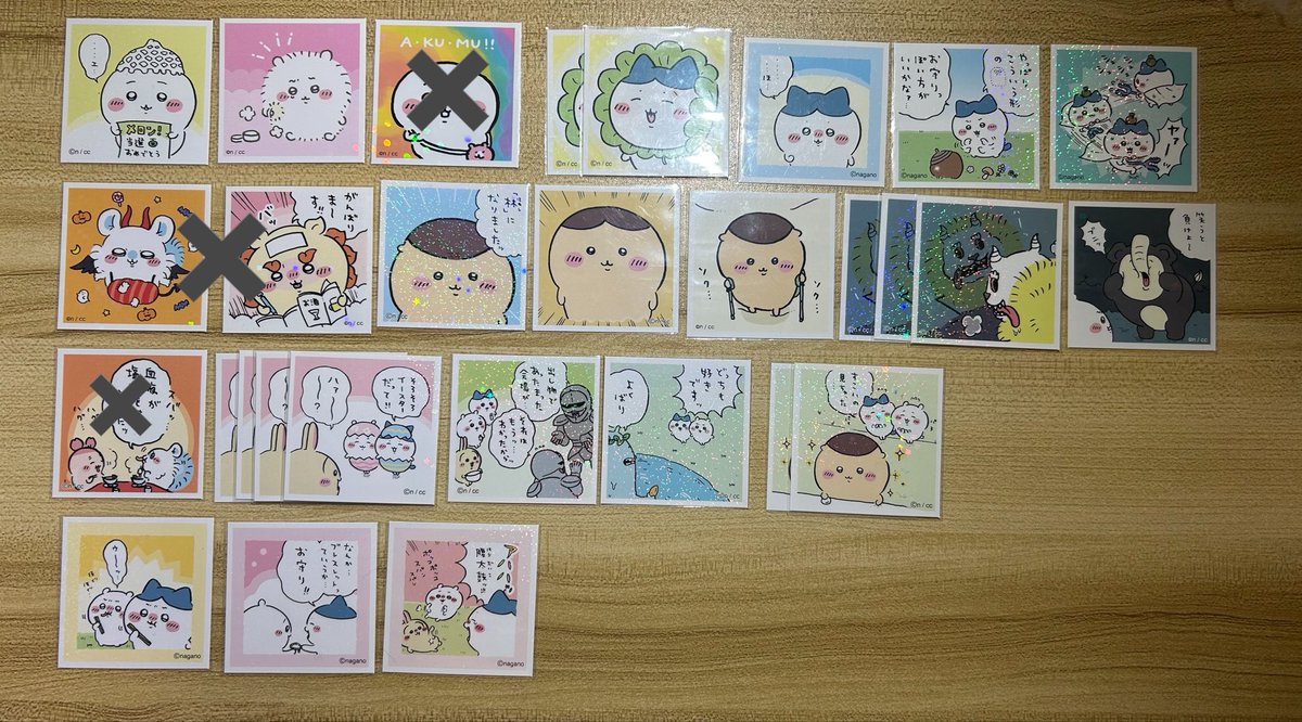 ha_ruu12's tweet photo. 交換　ちいかわ　シールコレクション

譲　画像1
求　画像2💖、同異種古本屋、シーサー

💖はコンプ目的の為1枚のみ、古本屋、シーサーはなんでも検討いたします。

郵送での交換希望📮

お気軽にお声掛けください。 https://t.co/dSVpaORfgD