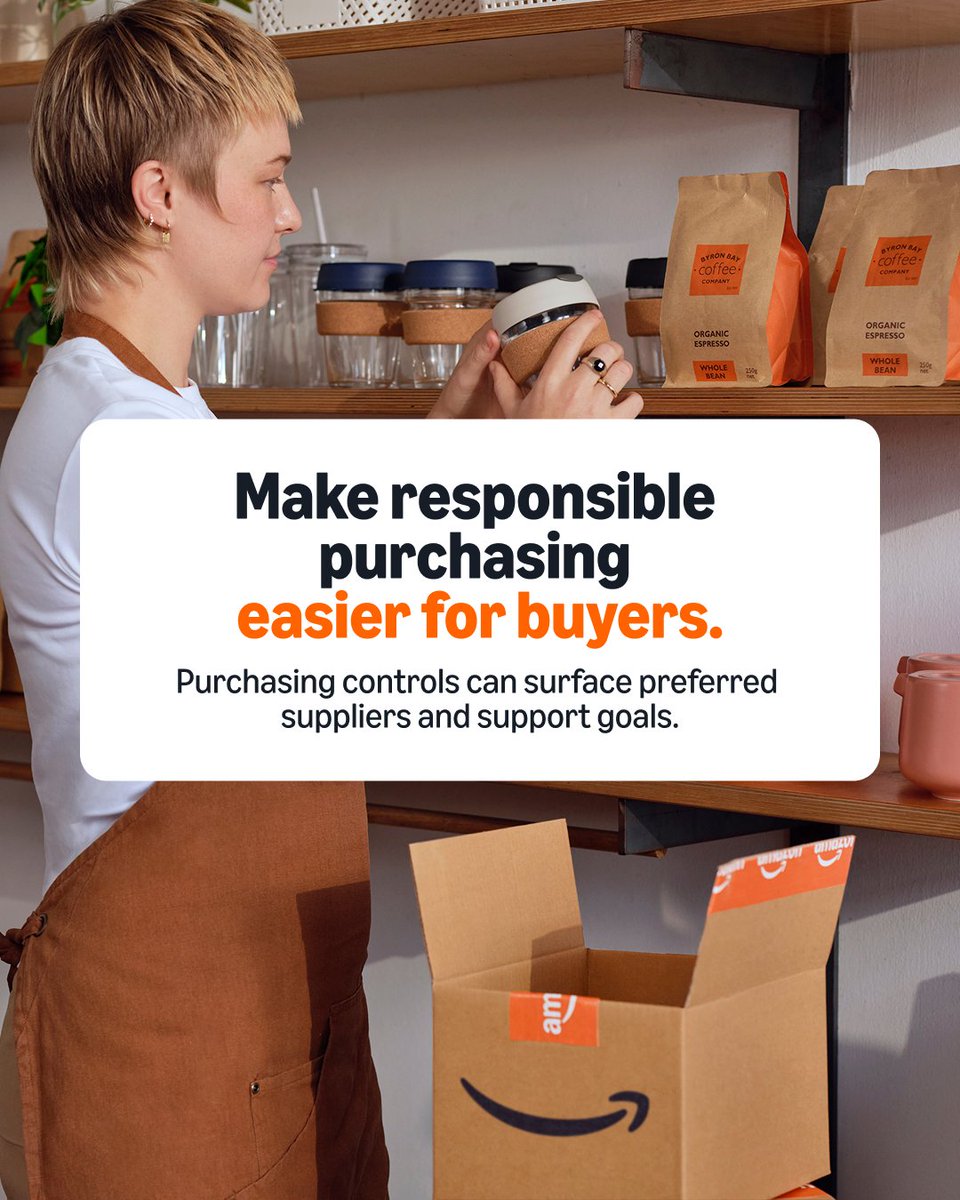 AmazonBusiness's tweet photo. A resilient supplier network leaves room for more voices.

Better visibility and data can help procurement teams put supplier diversity goals into everyday practice while making it easier for employees to purchase responsibly.

Learn more: https://t.co/a4NRLhV4UA https://t.co/7ovVz2zOur