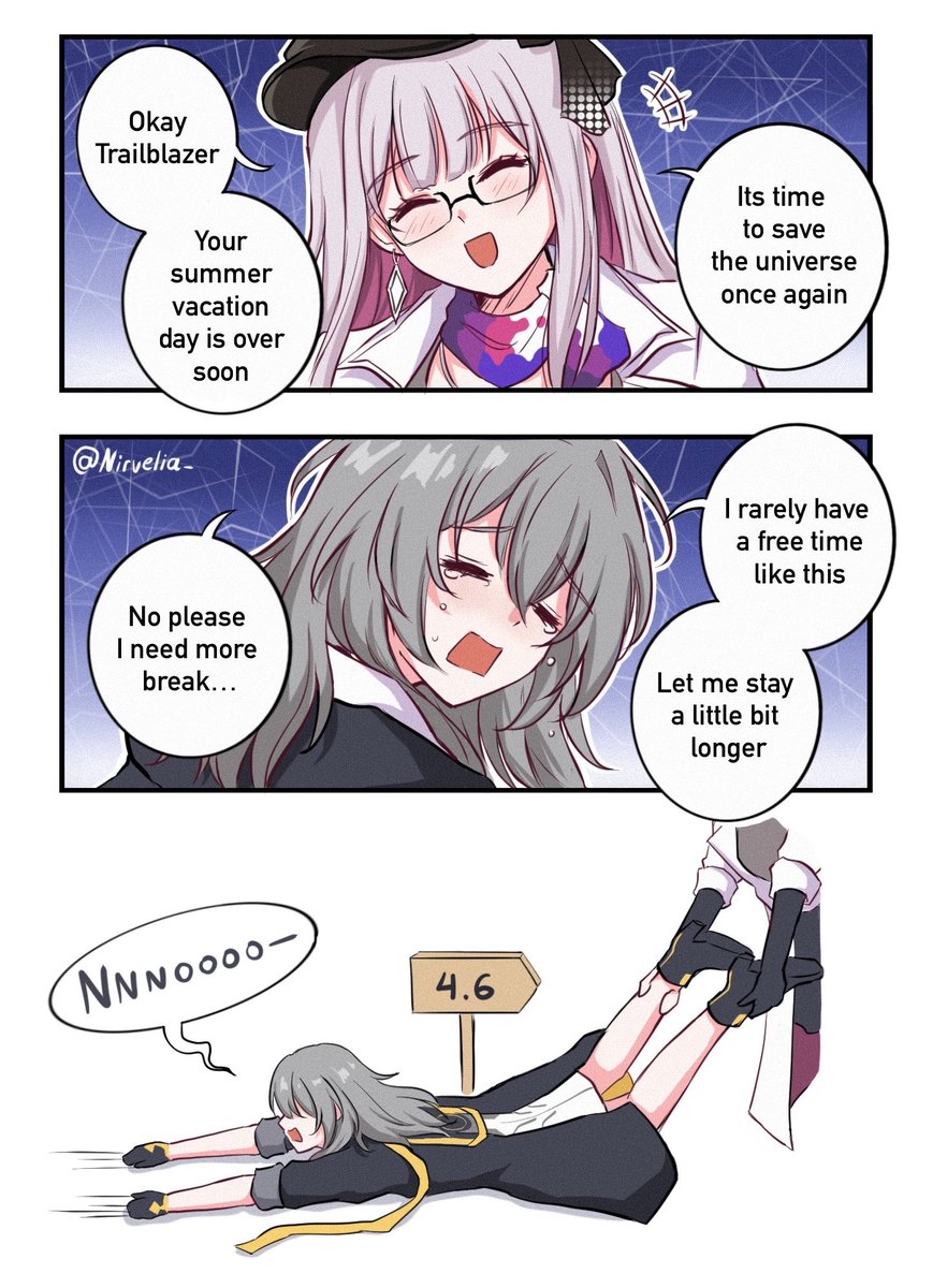 nirvelia_'s tweet photo. Summer vacation is officially over 💔 #honkaistarrail #hsrcreators #hsrspecialprogram https://t.co/us0cwC8AcS