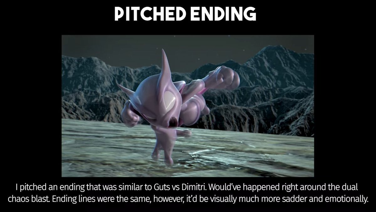 DeathShitpost's tweet photo. Souljen revealed in a recent video that he pitched an ending to Shadow vs Mewtwo that much sadder akin to Guts vs Dimitri accompanied with several screenshots (1/2)

#DEATHBATTLE #Shadow #Mewtwo #Sonicthehedgehog #Pokemon https://t.co/eeSoddijXv