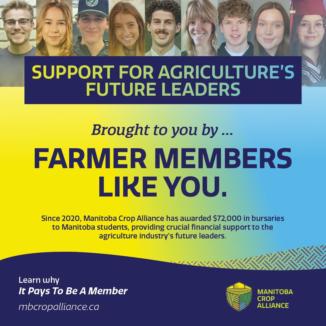 mb_cropalliance's tweet photo. Each year, our farmer members invest millions of dollars into the future of our industry in the form of check-off contributions β an investment that has yielded major dividends.
For more examples of why #ItPaysToBeAMember, visit our website: https://t.co/8TKAynctvU
#cdnag #MbAg https://t.co/IW6BmorWXa