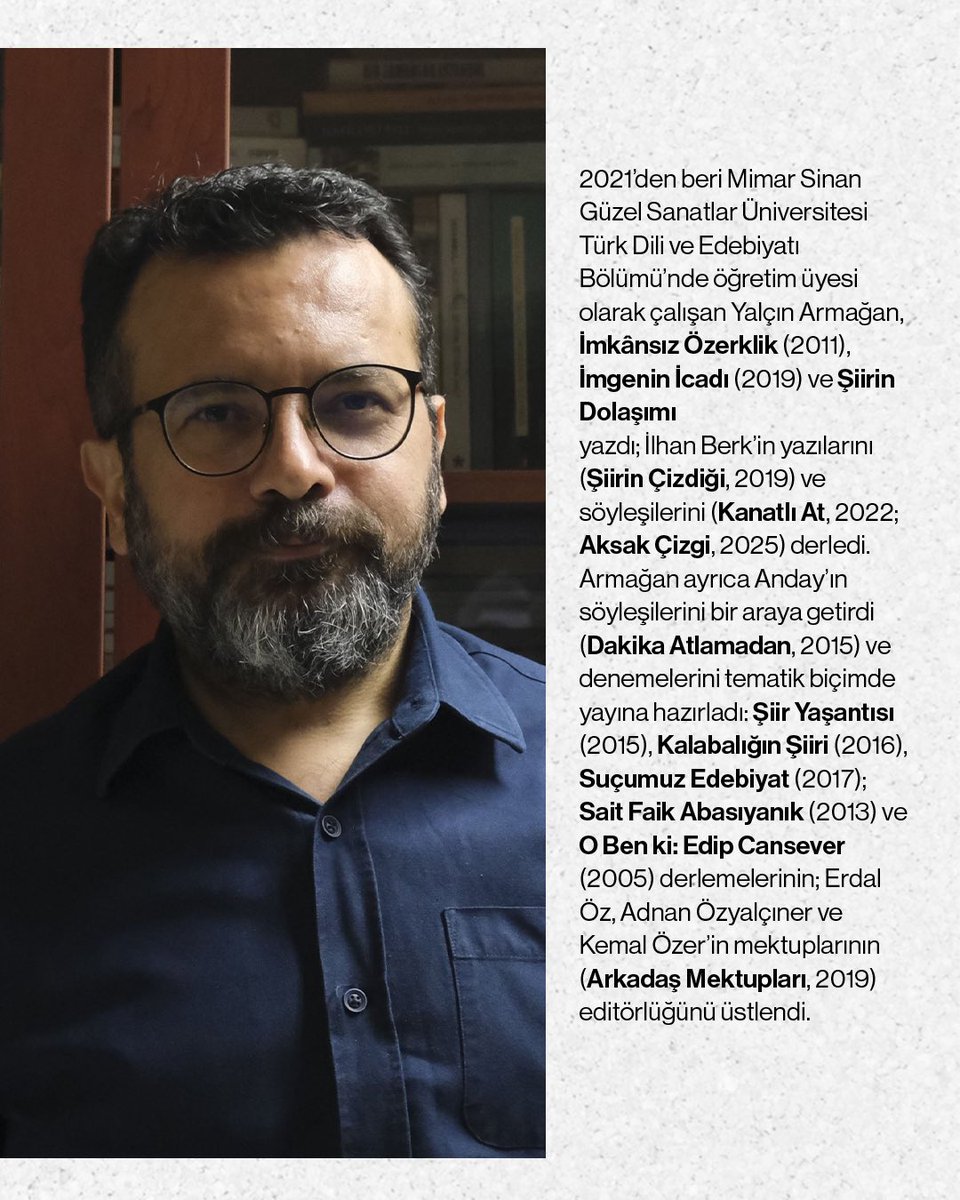 SahafYolda's tweet photo. Yalçın Armağan ( @YalcinArmagn ) ile “İkinci Yeni’den Sonra Kanon Mücadelesi” adlı kitabını konuşmak üzere buluşuyoruz.

📅 3 Ekim Cumartesi
⏰16:00
📍Rasimpaşa Mah. Nuh Bey Sk. No: 8/A https://t.co/2uf4w89T41