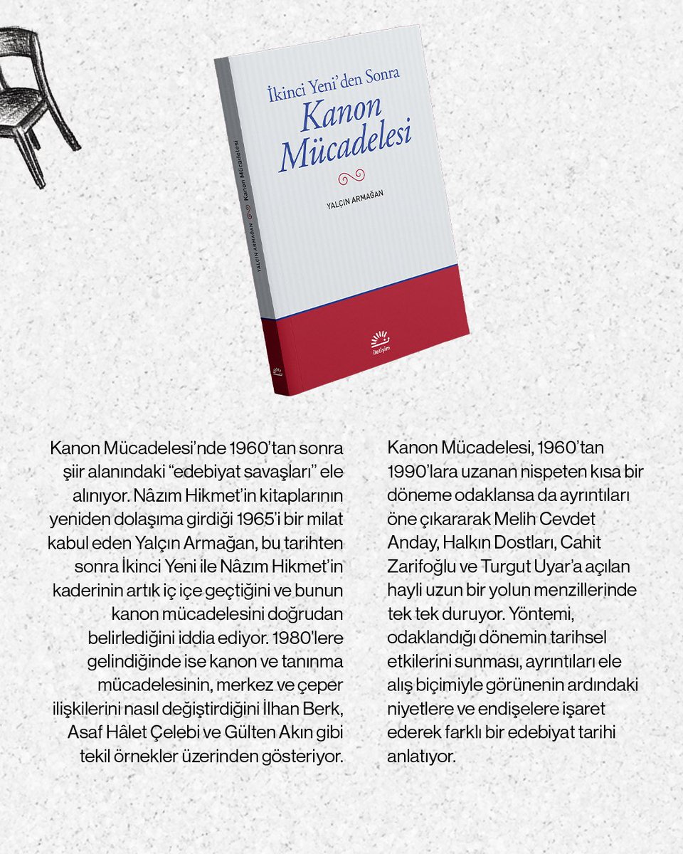 SahafYolda's tweet photo. Yalçın Armağan ( @YalcinArmagn ) ile “İkinci Yeni’den Sonra Kanon Mücadelesi” adlı kitabını konuşmak üzere buluşuyoruz.

📅 3 Ekim Cumartesi
⏰16:00
📍Rasimpaşa Mah. Nuh Bey Sk. No: 8/A https://t.co/2uf4w89T41