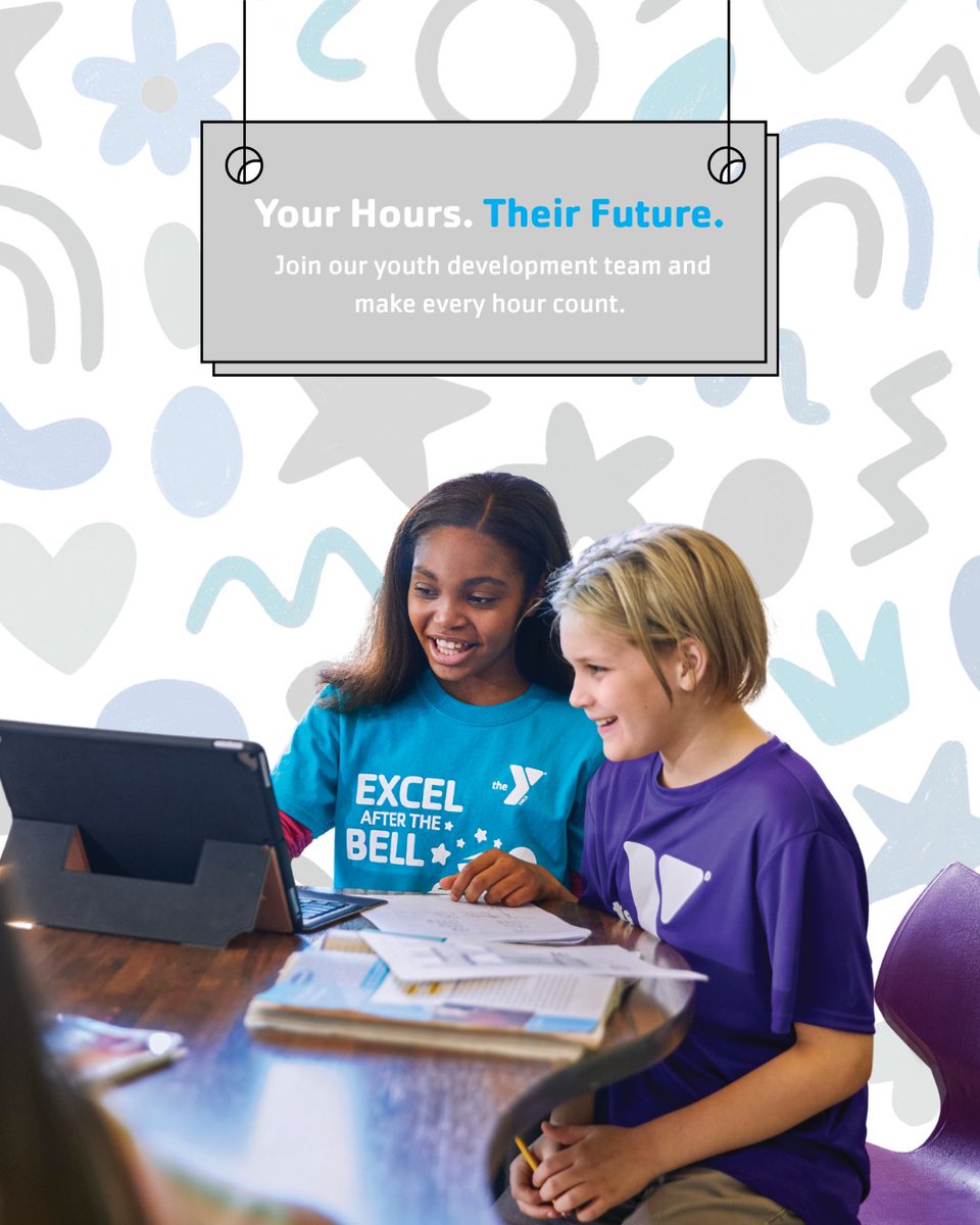 KansasCityYMCA's tweet photo. Your Hours. Their Future. 🌟

Looking for a role with meaningful community-centered work and flexible shifts? Help mentor the next generation with the Y!

Take the first step and apply now: https://t.co/qkKzkLxpcy

#YMCAofKC #KCConnects #KansasCityJobs https://t.co/A4aaBWZIuo