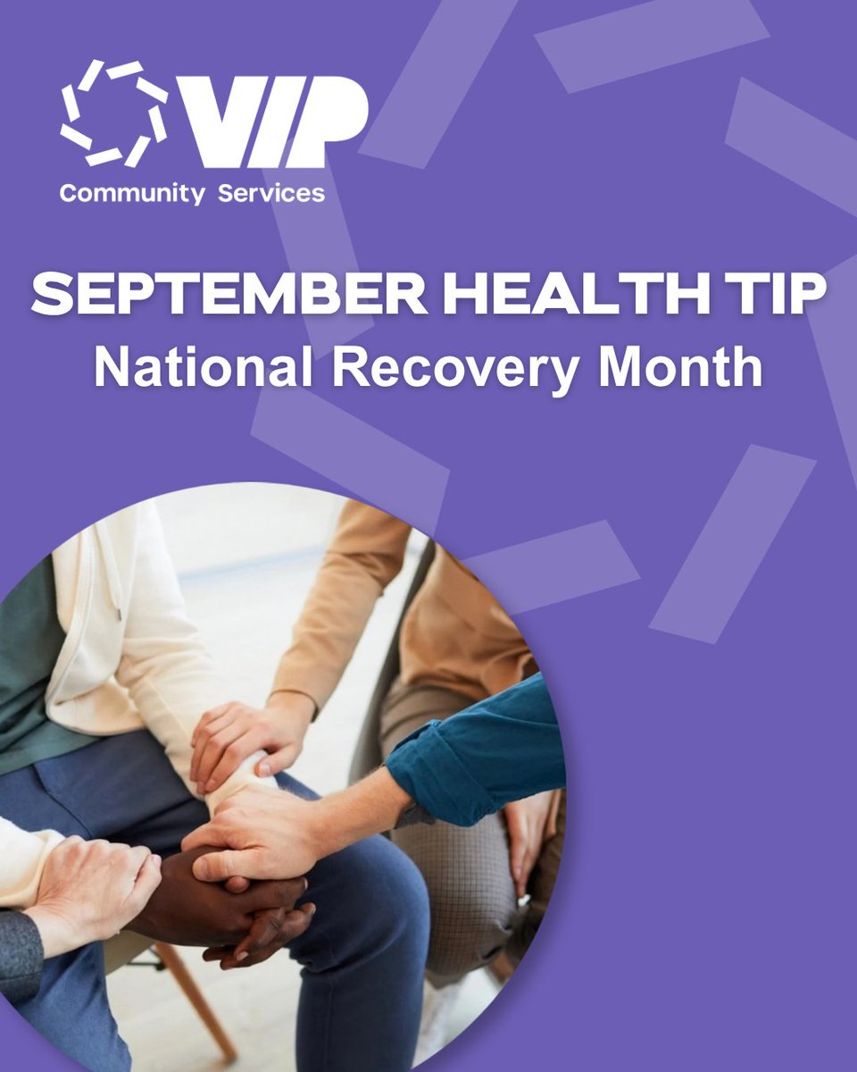 vipcservices's tweet photo. September is National Recovery Month, a reminder that recovery can look different for everyone and that support can be an important part of the process. 💜🫱🏽‍🫲🏼🌱

🔗 Learn more about VIP’s treatment, prevention, and recovery services: https://t.co/9gOeMYcXp9

#NYC #Recovery https://t.co/0N9VBQWB9J