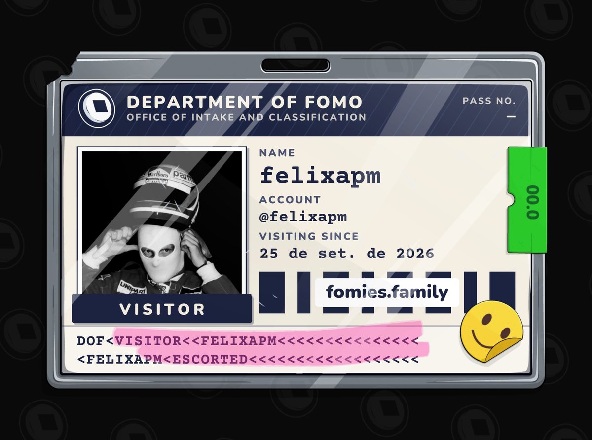 felixapm's tweet photo. visiting the department of fomo. no case yet. must be escorted at all times. @FomiesNFT 
https://t.co/GRhgBcrQbN https://t.co/MBcNfLUVAx