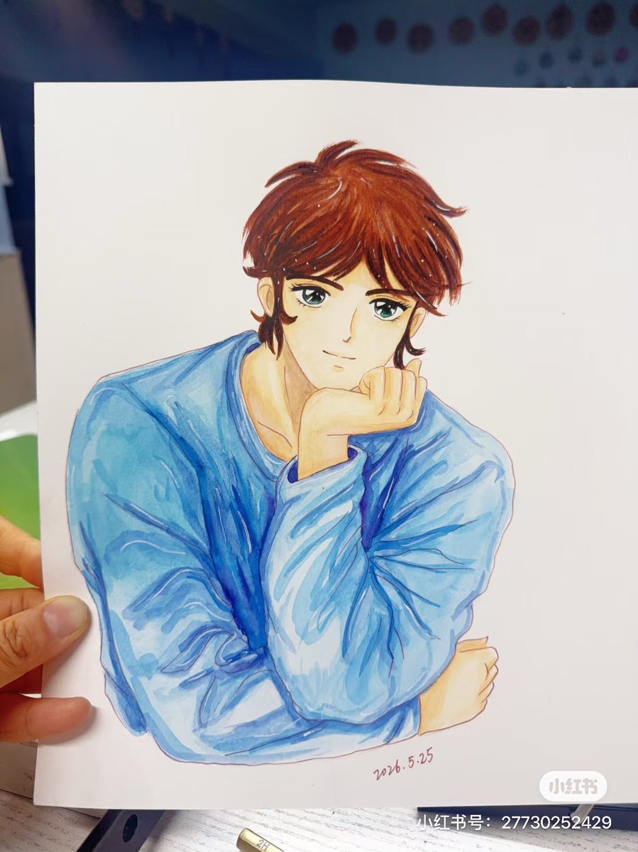 xiaoyahemei's tweet photo. 谢谢朋友们对这三幅作品的喜欢🥰征士那张送给了中国的网友，有机会我还要重画一幅😀 https://t.co/W90KkAHnvT