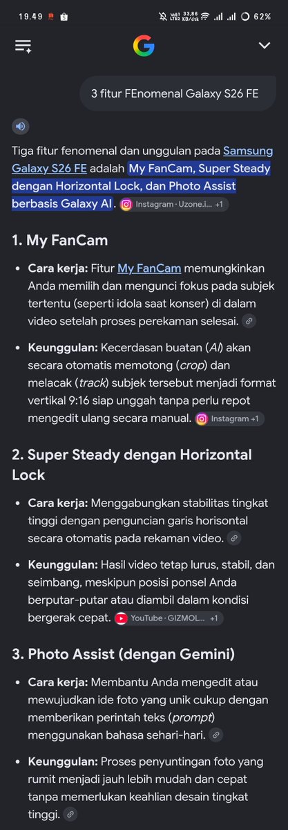AuliyanaMuzi's tweet photo. @samsungID 3 fitur FEnomenal #GalaxyS26 FE adalah My FanCam, Super Steady dengan Horizontal Lock, & Photo Assist. Favorit aku yang Photo Assist karena bagus banget! Pengen deh ganti ke Galaxy S26 FE! 😍🥳✨ #ItsFEnomenal #SearchS26FE #GalaxyAI
🌼 https://t.co/HdVLAbpHDl