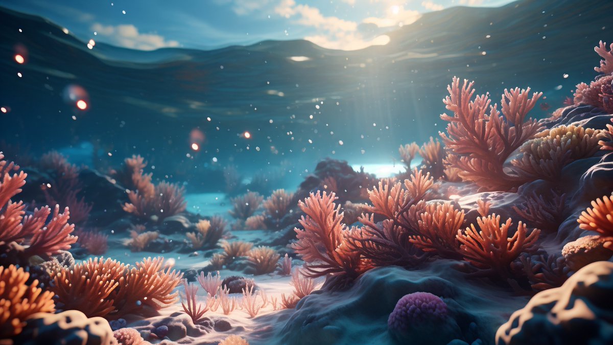 suprvaan's tweet photo. Look, the reefs bathe in the warm sea, and the tiny lives thrive here—this is a quiet and beautiful ocean world.， https://t.co/IZEyCKYfr3