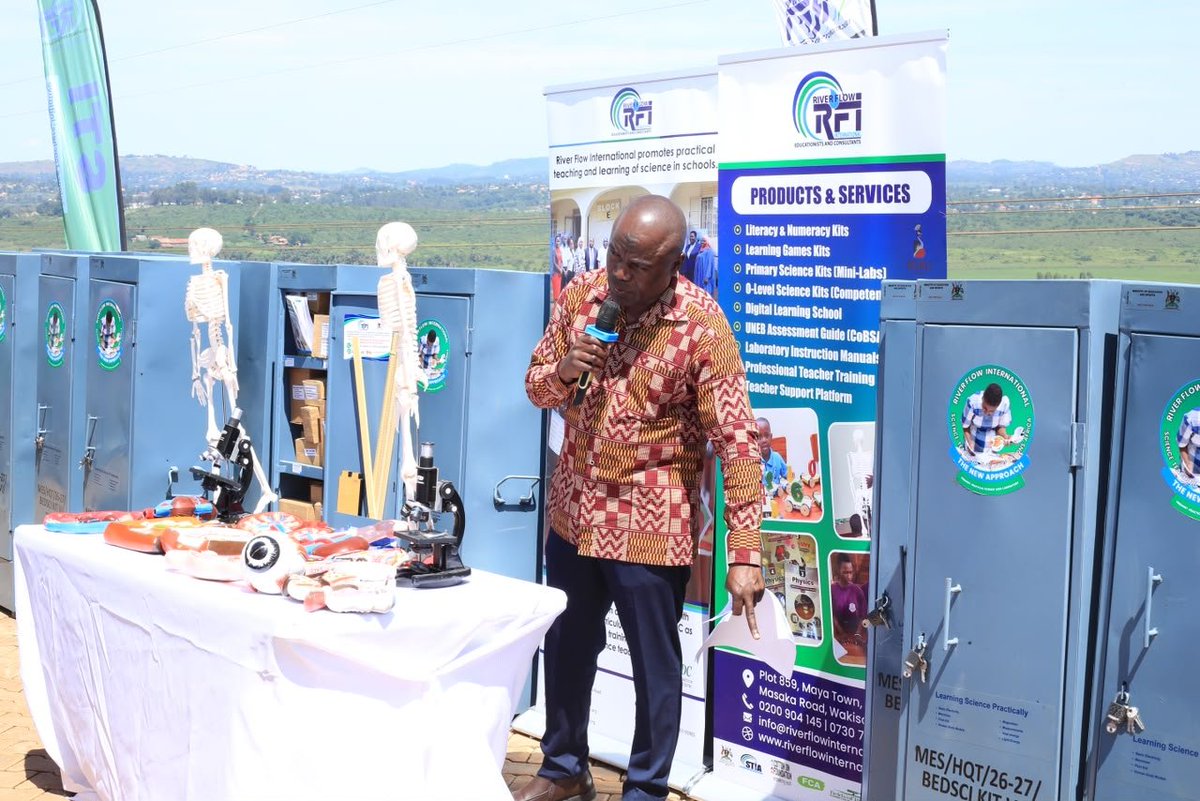 ubant9's tweet photo. The impact of the Science Kits is already being felt in schools. Mrs. Nakabugo Janat Ssali, Wakiso DEO highlighted the value of the kits as she received those allocated to Wakiso District
#RiverflowInternational #MOESpromotingpracticallearning #distributionofsciencekits https://t.co/uVJJs2DF9W