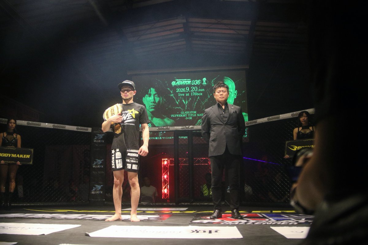 nekoyabunraku's tweet photo. #GLADIATOR036 #MMA
NavE「2012年のデビューからきょうの日までたくさんの方に支えていただきました。本当にありがとうございます!本日をもちましてプロMMAファイターNavEとしての活動を終わりとせていただきます」 https://t.co/KVpie8MYaJ