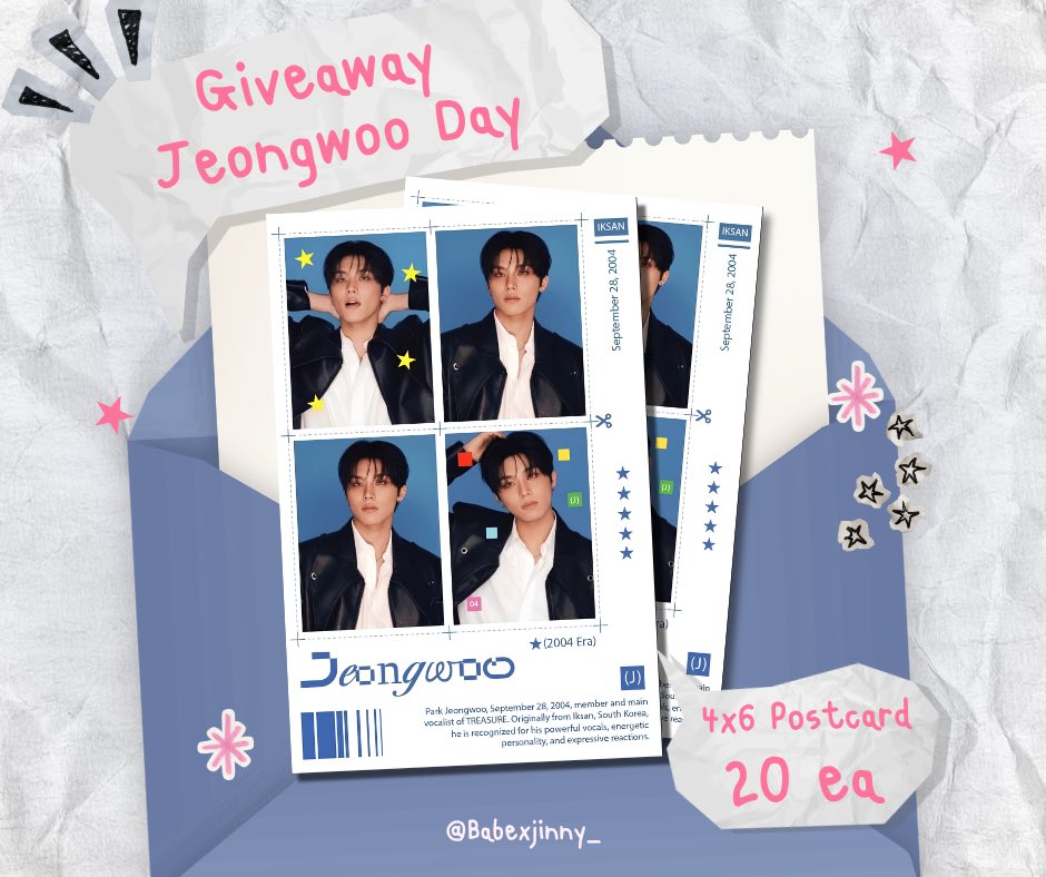 Babexjinny_'s tweet photo. *•.｡ꕤ  Pls kindly rt  ¨̮ ꕤ｡. •*

มีกิ้บอะเวไปแจกทึเมคับ🫶🏻

𓇼Postcard 20 ea

Round 3
📍 : Movylodge Café
🗓️ : 26 Sep 2026

 #callwoorimylove https://t.co/vwsaH5MHYz