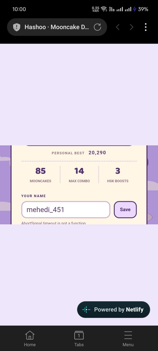 mehedi_451's tweet photo. I scored 20,290 in Hashoo’s Mooncake Drop! Join @HSKChain for a chance to win 20 USDT! 🌕 https://t.co/1yKMLeap9N… https://t.co/P7gp6svuEn