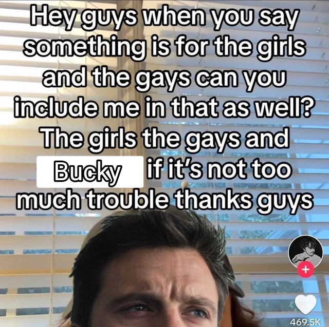 Felix_eyeroll's tweet photo. Those fics where Bucky's retired and Sam has his Avengers team https://t.co/oSQQJfOSdr