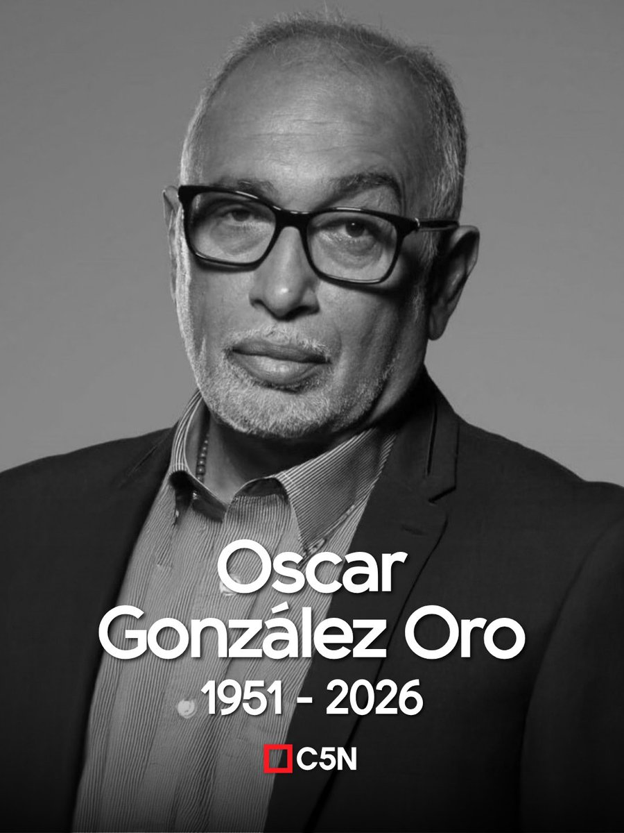 C5N's tweet photo. 🕊️ Murió el “Negro” González Oro

El reconocido conductor y locutor falleció este viernes en Punta del Este. Una voz que dejó una huella en la radio. 📻 https://t.co/yDsdlFEyDF